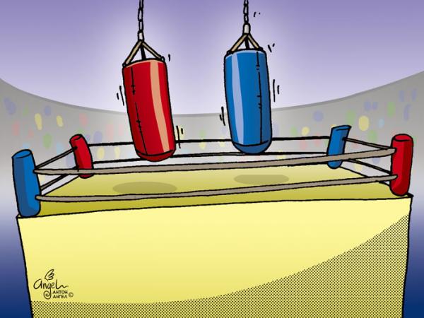 Карикатура: Боксры, АнтонАнгел