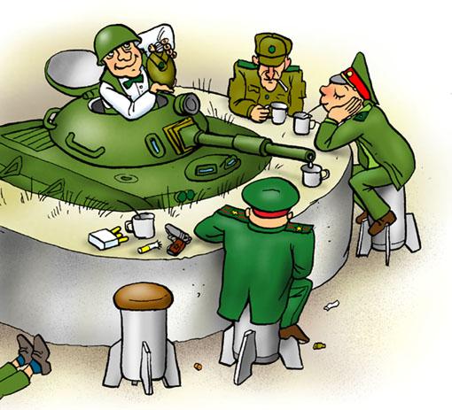 Карикатура: Милитари-бар, Глеб Андросов
