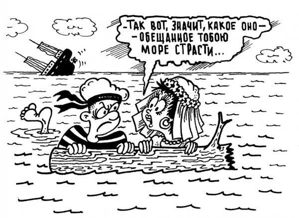 Карикатура: Море страсти, Юрий Кумыков