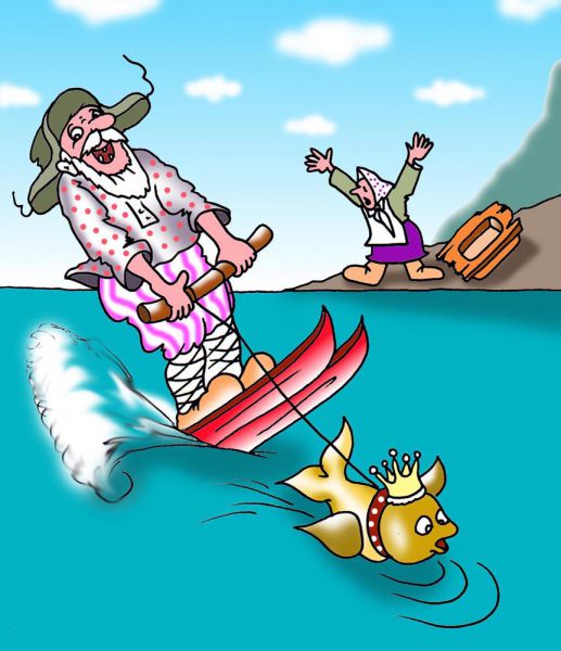 Карикатура: Водный отдых, Игорь Ревякин