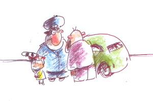 Карикатура: Дяденька Шакал, отпустите папу..., Iofik