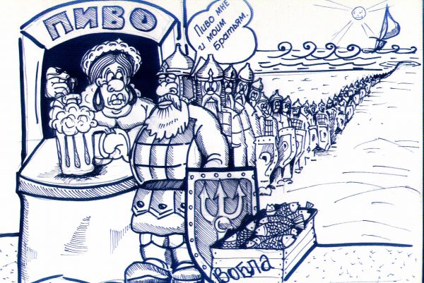 Карикатура: Всем пиво ..., Литвиненко Андрей